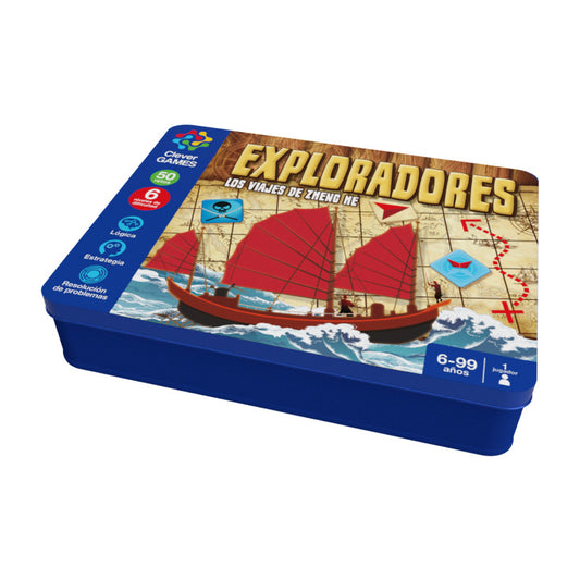 JUEGOS INTELIGENTES EXPLORADORES CAJA METÁLICA