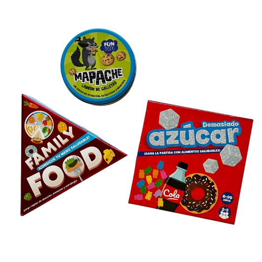 PACK CARTAS MAPACHE + FAMILY FOOD + DEMASIADO AZÚCAR