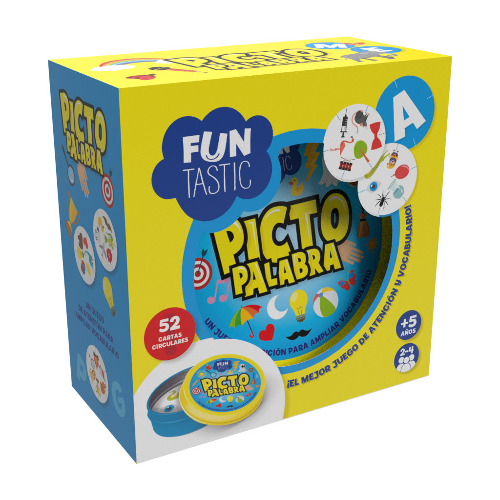 CARTAS REDONDAS FUNTASTIC - PICTO PALABRA con caja