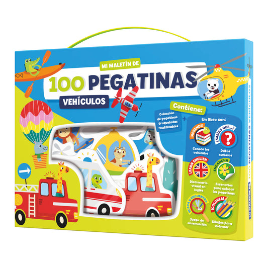 MALETIN 100 PEGATINAS - VEHÍCULOS