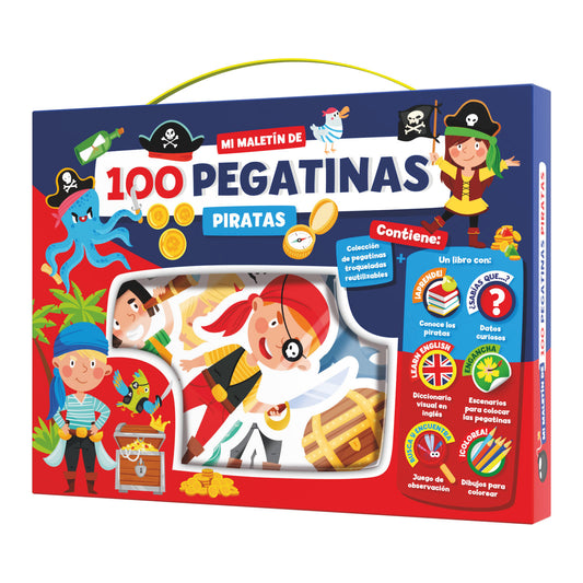 MALETIN 100 PEGATINAS - PIRATAS