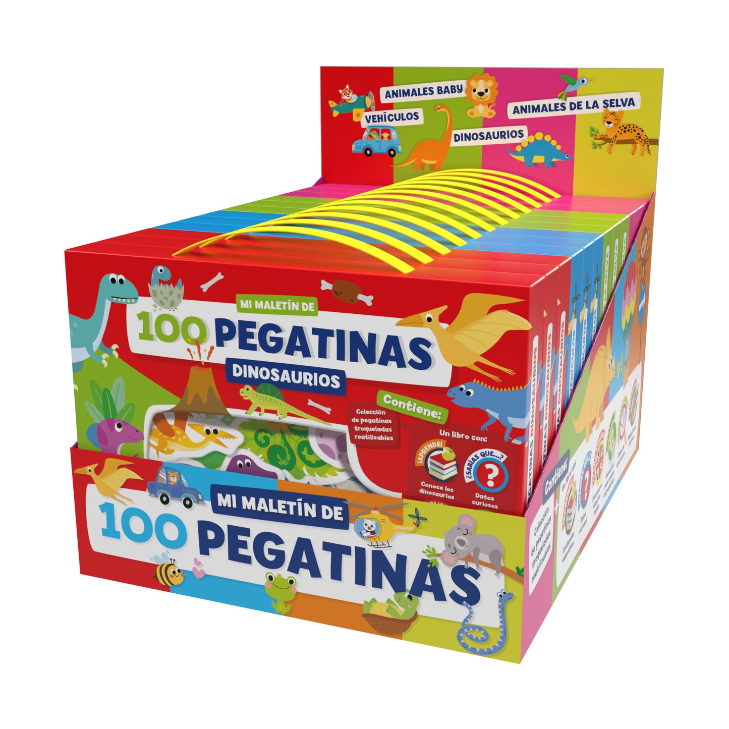 MALETIN 100 PEGATINAS - DINOSAURIOS